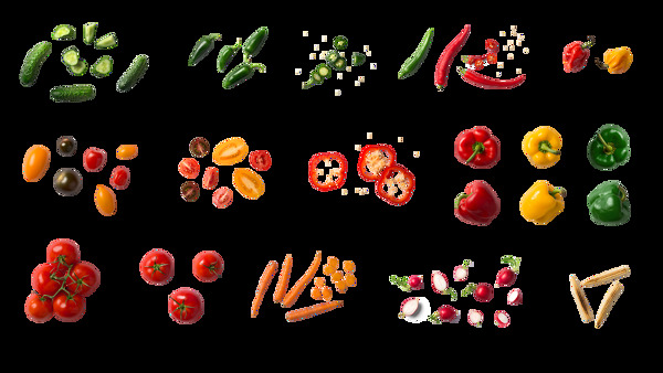 手绘食品蔬菜元素