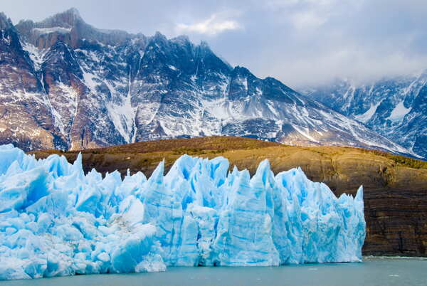 冰山距离山智利巴塔哥尼图片