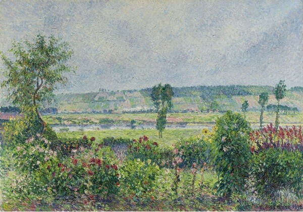 CamillePissarroTheValleyoftheSienenearDampstheGardenofOctaveMirbeau1892画家风景画静物油画