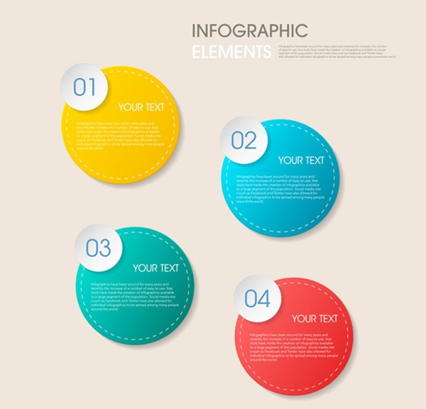 创意圆形信息图表图片