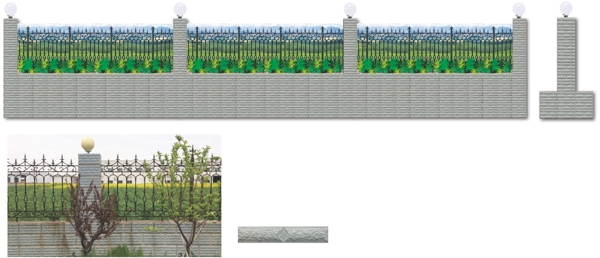 铁艺栏杆效果图
