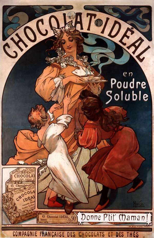 十九世纪法国风情插画